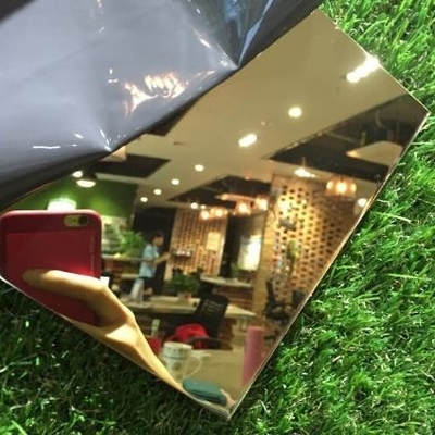 Pvd Mirror Gold Color Coated Stainless Steel Sheet 4X8 SS304 202 For Hotel Decoration