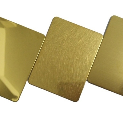 304 8K Finish Rose Gold Color Stainless Steel Sheet Decoration
