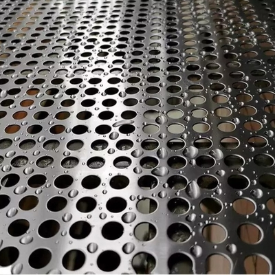 304L 316L Round Hole Perforated SS Sheet Stainless Steel Slotted Hole Perforated Plate