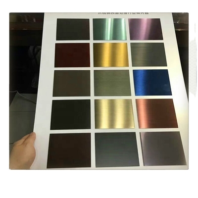 ASTM 201 304 316 Inox Color Stainless Steel Sheet For Decorative